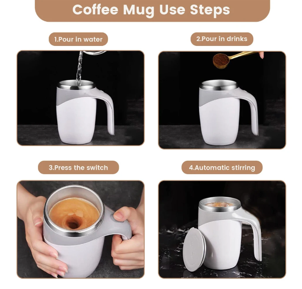 Self Stirring Coffee Cup